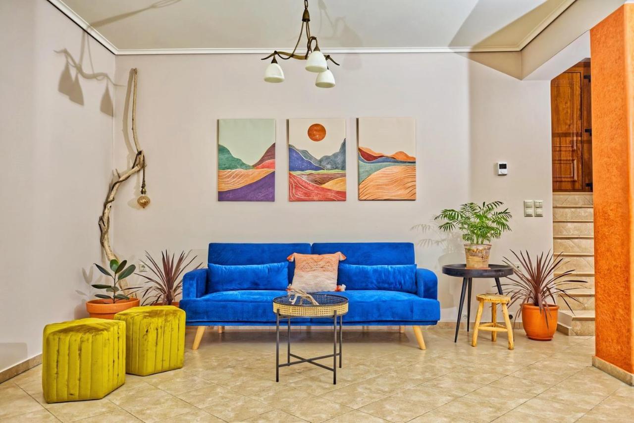 Вилла Ulivo Sea View House Kokkini Hani Экстерьер фото