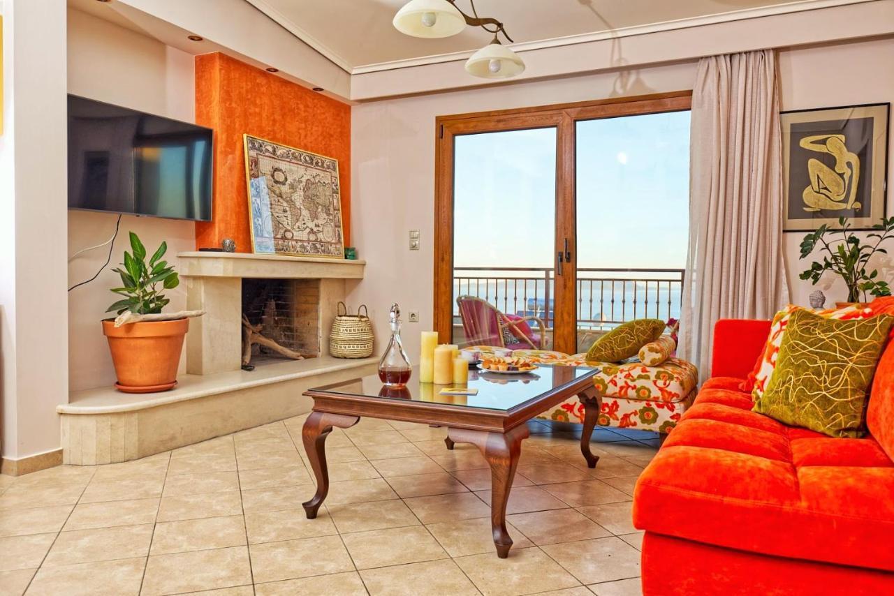 Вилла Ulivo Sea View House Kokkini Hani Экстерьер фото